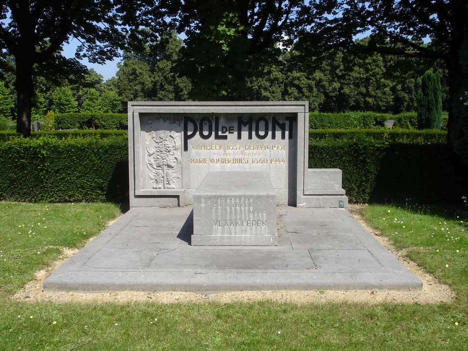 Pol De Mont grafsteen